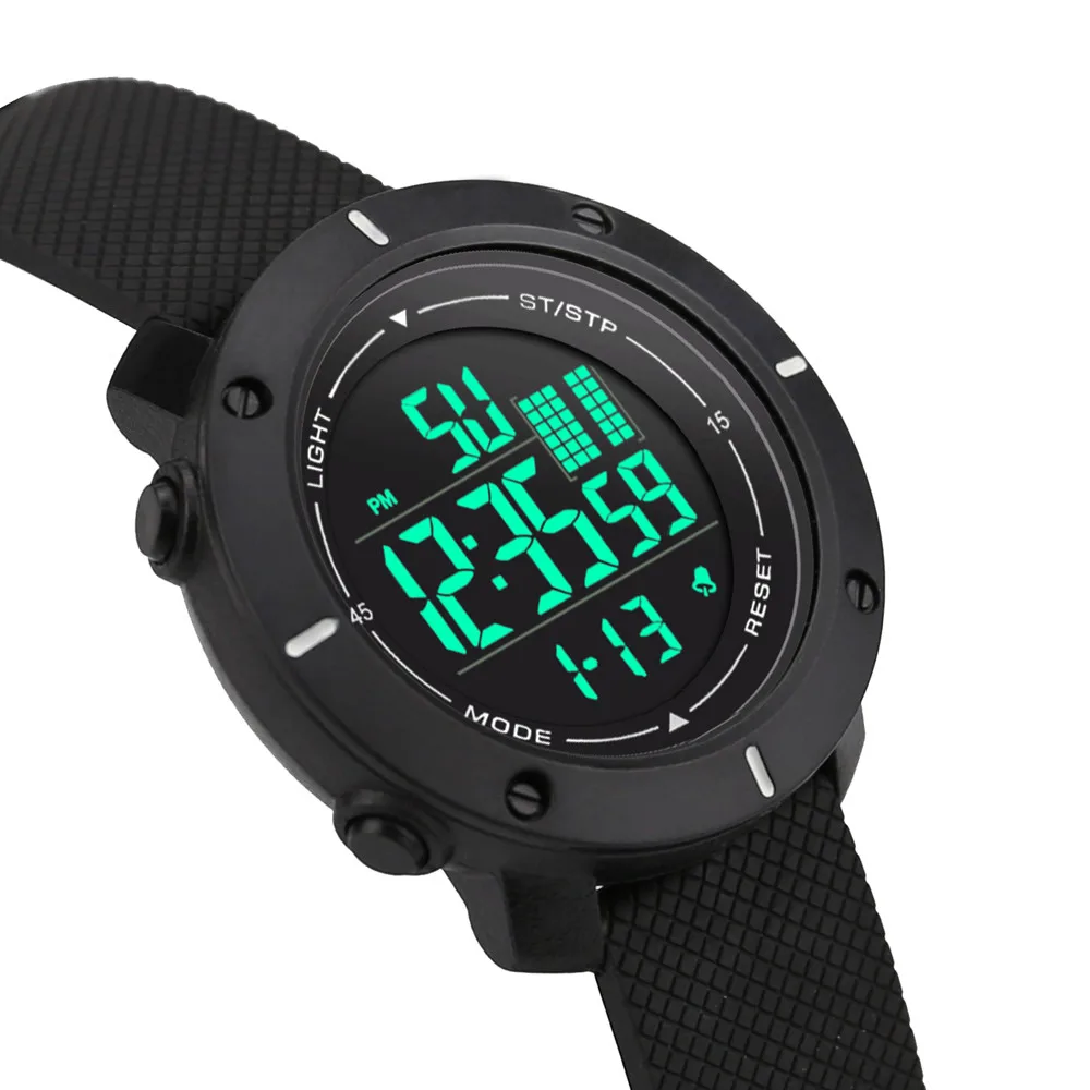 Цифровые часы Для мужчин Hombre Reloj 30 м Водонепроницаемый Спорт светодиодный цифровой двойной военные электроника часы двигаться Для мужчин футболка Homme Montre MD5