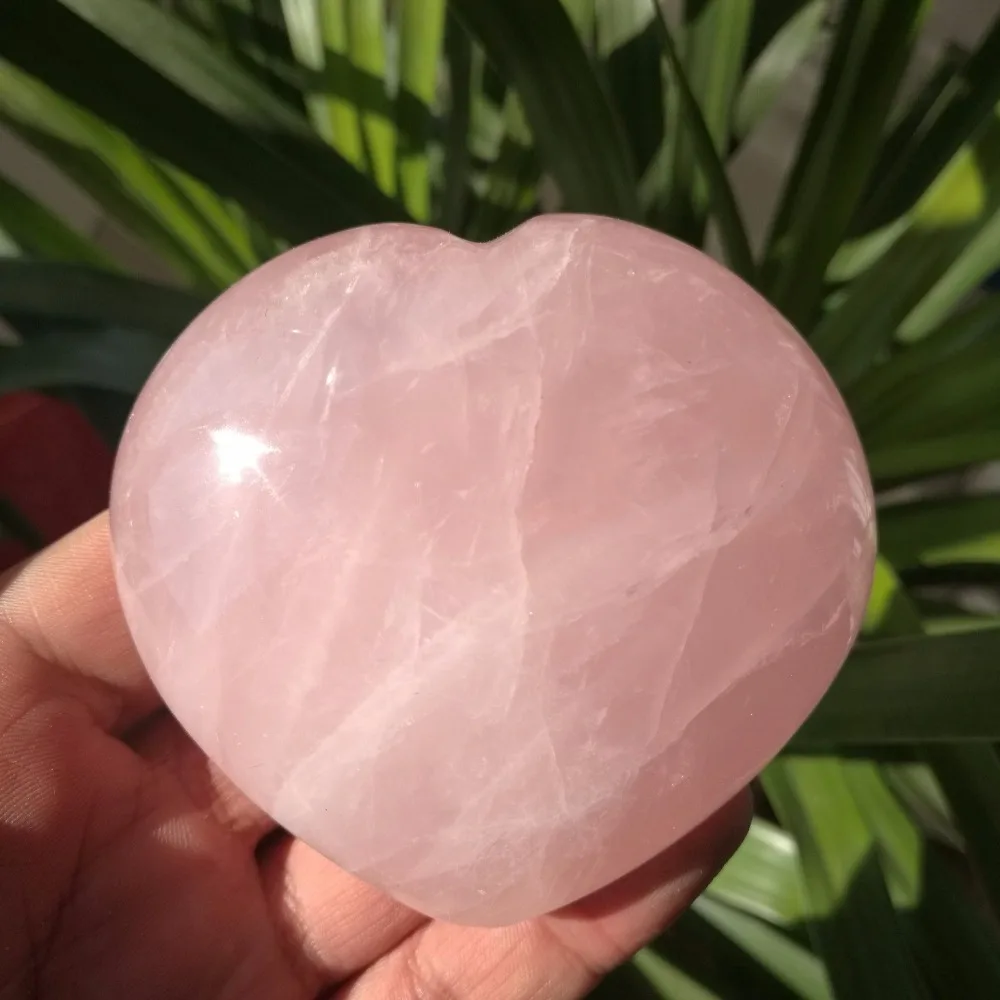 

1 pcs Saint Valentine's gift 100% Natural rose quartz crystal heart Healing Mineral Crystal polished heart shaped gemstone