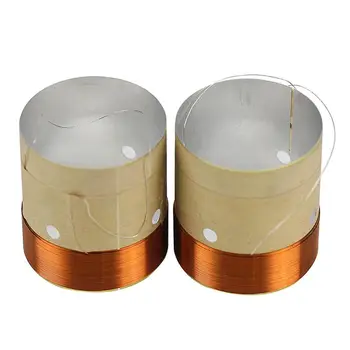 

1Pair 38.5MM Speaker Bass Voice Coil White Aluminum Sound Air Outlet for Subwoofer Speaker Repair Accessories T3LB