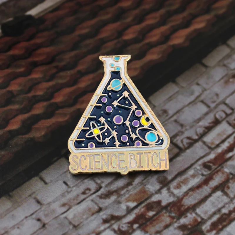 

Science Reaction Science Experiment Cup Spilla Planet Space Spilla Creative Moon Lucky Bottle Badge Denim Zaino Cappello