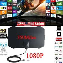 350 Miles цифровая антенна Clear tv Free HD 1080 P антенна с усилением сигнала блок DTV активная Крытая антенна с высоким коэффициентом усиления HD