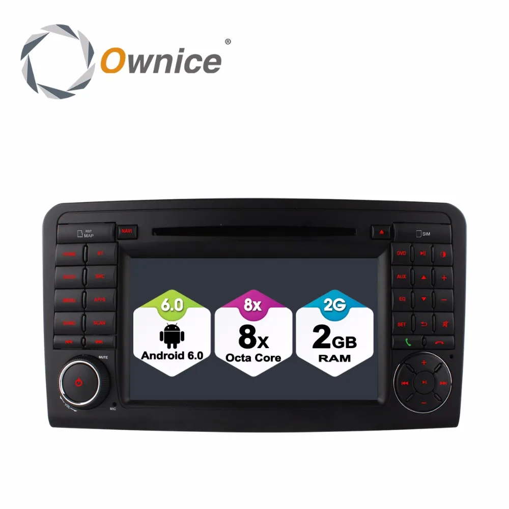 HD 1024 8 Восьмиядерный 2 Гб ОЗУ автомобильный dvd-плеер Android 6,0 для Mercedes Benz ML GL Class W164 X164 радио gps навигация 4G SIM LTE