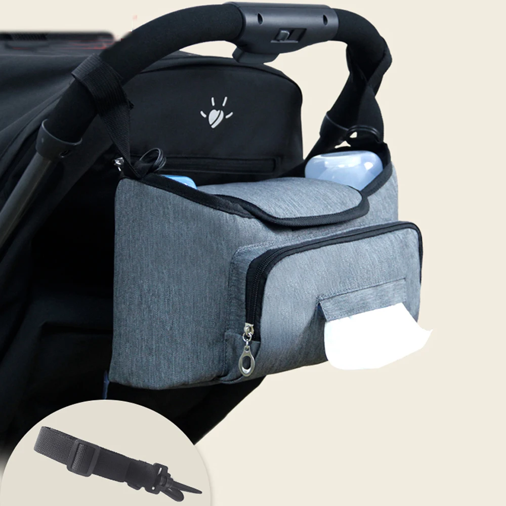 

Large Baby Stroller Bag Organizer Carriage Buggy Pram Cart Basket Hook Yoya Stroller Accessories Bottle Cup Holder Trolley