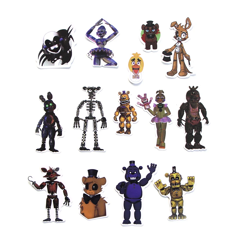 58 шт. Five Nights at Freddy забавные детские поделки Скрапбукинг альбом багаж ноутбук мотоцикл тетрадь наклейка водонепроницаемые наклейки E0068
