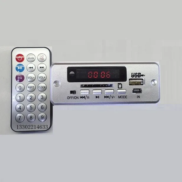 Цифровая светодиодная плата декодирования DC 5V MP3 с усилителем 2*3W + ИК пульт