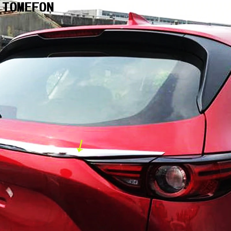 TOMEFON для Mazda CX 5 CX5 2017 2018 ABS Хромированная Задняя Крышка багажника Накладка рамка