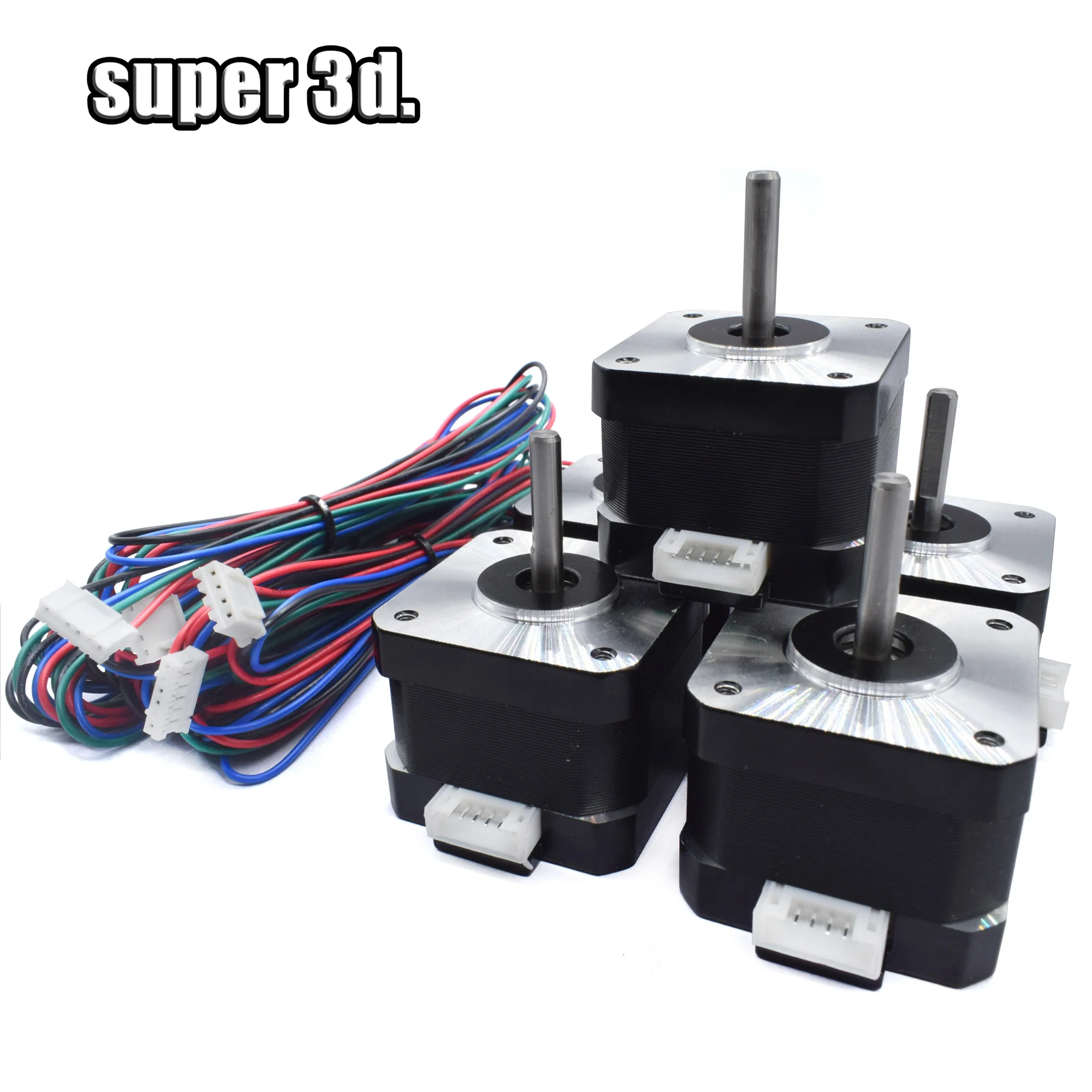

Nema17 Height 34mm Stepper Motor bipolar 4 leads 12V 0.4A 26Ncm(36.8oz.in) 3D Printer and CNC motor (42BYGH34H-23D) 42*42*34mm