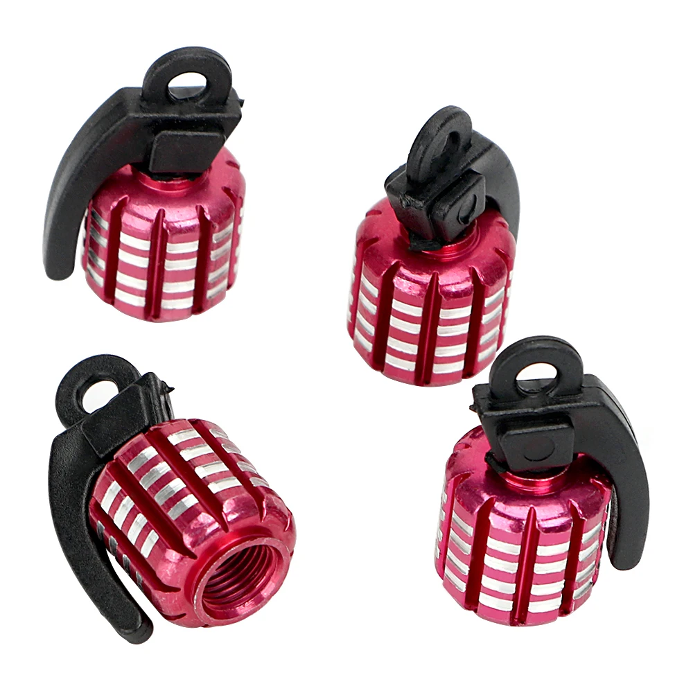 Tire Wheel Valve Caps For Mercedes BMW VW Universal Aluminum 4 pcs set Auto Accessory Air