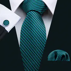 Галстук набор галстуков для Для мужчин 8,5 см Ширина 100% шелковые галстуки зеленый черный галстук в клетку и полоску полиэстер Gravata Бизнес FA-5030