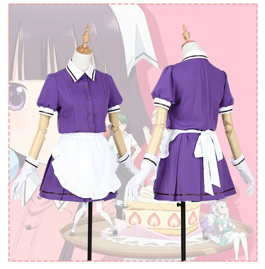 2019 Высокое качество аниме смесь S Maid Sakuranomiya Maika Hinata Kaho платье Mafuyu Косплей костюм