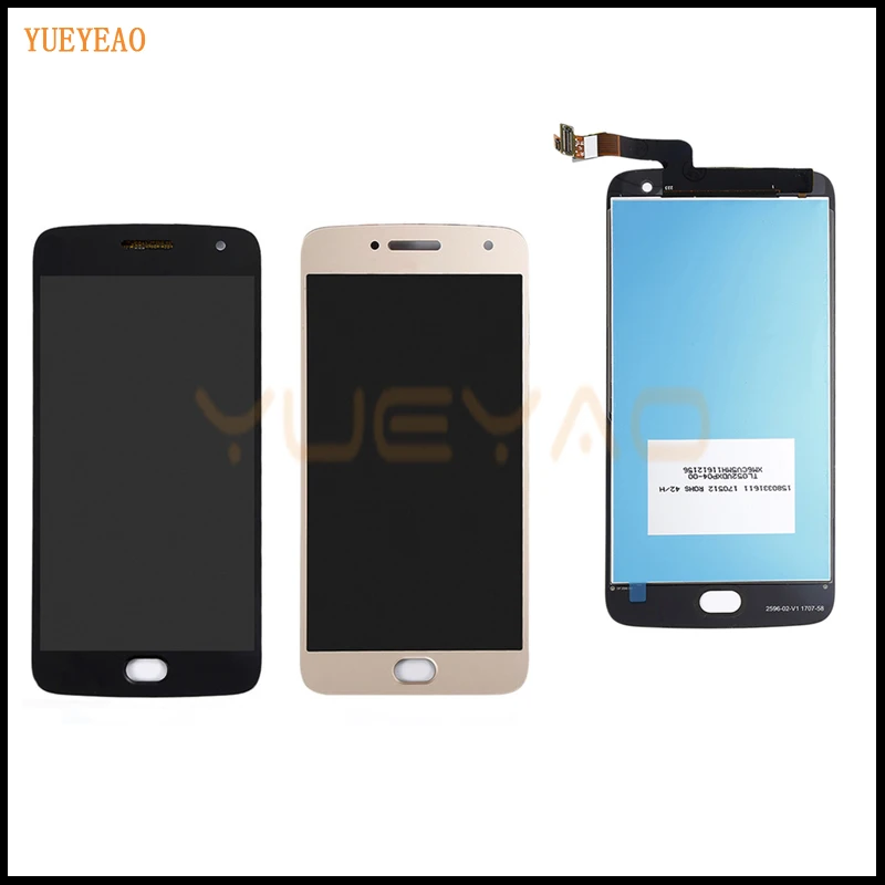 

YUEYAO 5.2" Black Gold LCD For Motorola Moto G5 Plus XT1686 XT1681 XT1683 LCD Display Touch screen with digitizer Assembly Parts