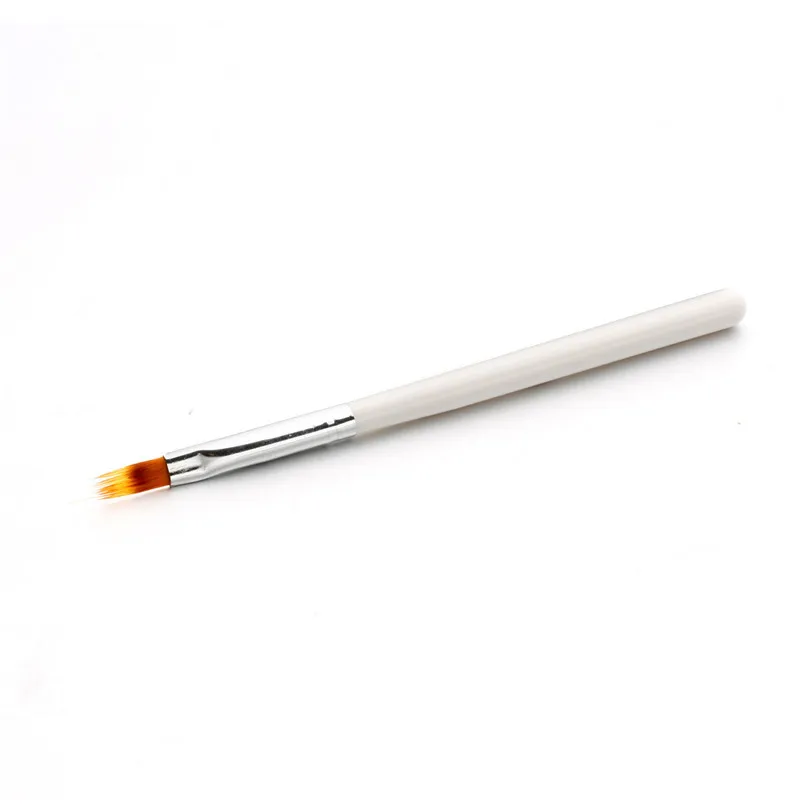Новая модная ручка для рисования ногтей, кисть для рисования, белая деревянная ручка, инструмент для маникюра, инструмент для маникюра, гель H1