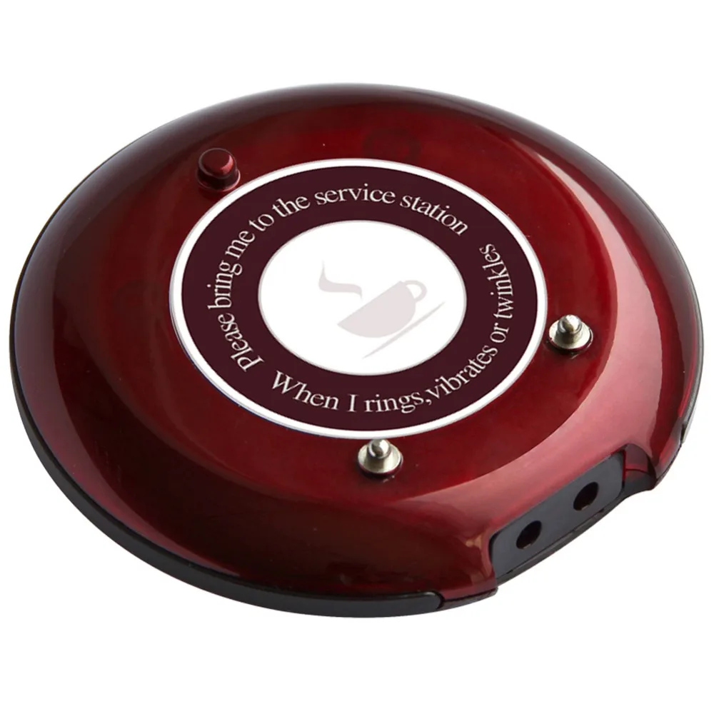 

SINGCALL  Paging System wireless coaster pager charging base Customers take food to use.