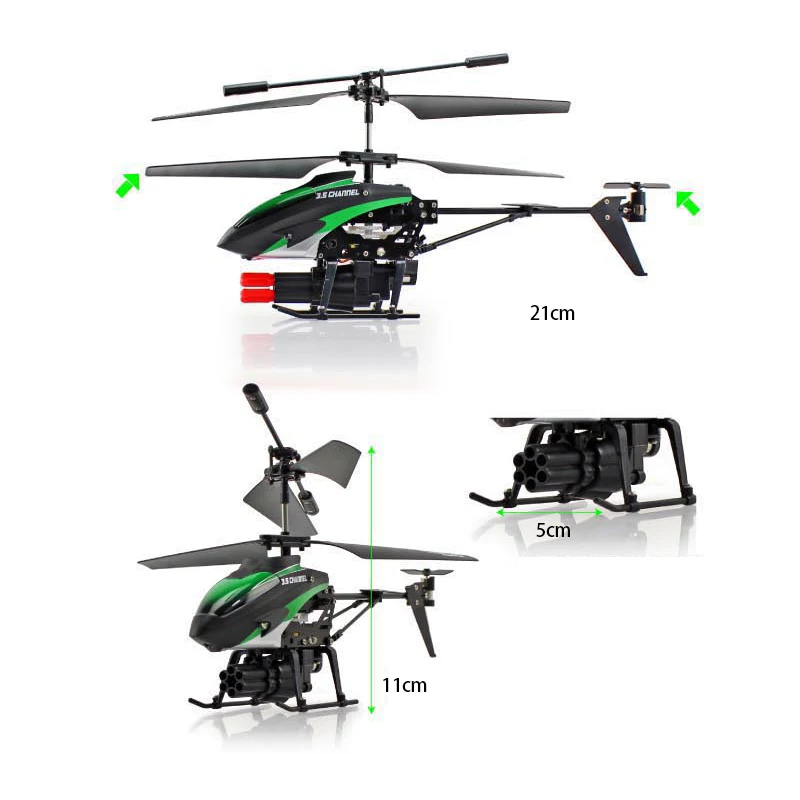 

Newest RC Drone 3.5CH Helicopter with Machine Gun Launcher 3.5Channal Infrared Control Remote Control Shock Proof Drone Toys