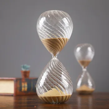 

Nordic Creative Thread Hourglass Ornaments Timing Hourglass Small Gifts Glass Crafts Decorative Sandglass Home Office Decoration