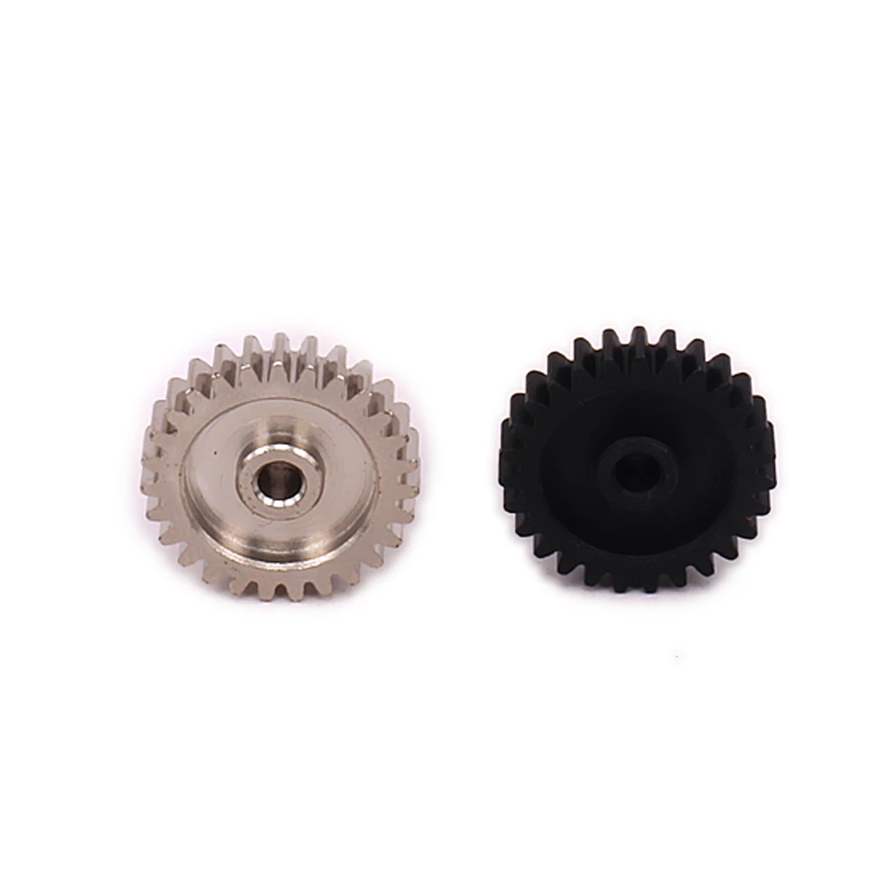 Silver/Black 1PC Steel 27t Teeth Motor Gear For Upgrading to 540 Motor