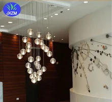 36lights G4 LED Crystal Glass Ball Pendant light AC110V 220V AC12V100mm diameter lamp Restaurant stair bar