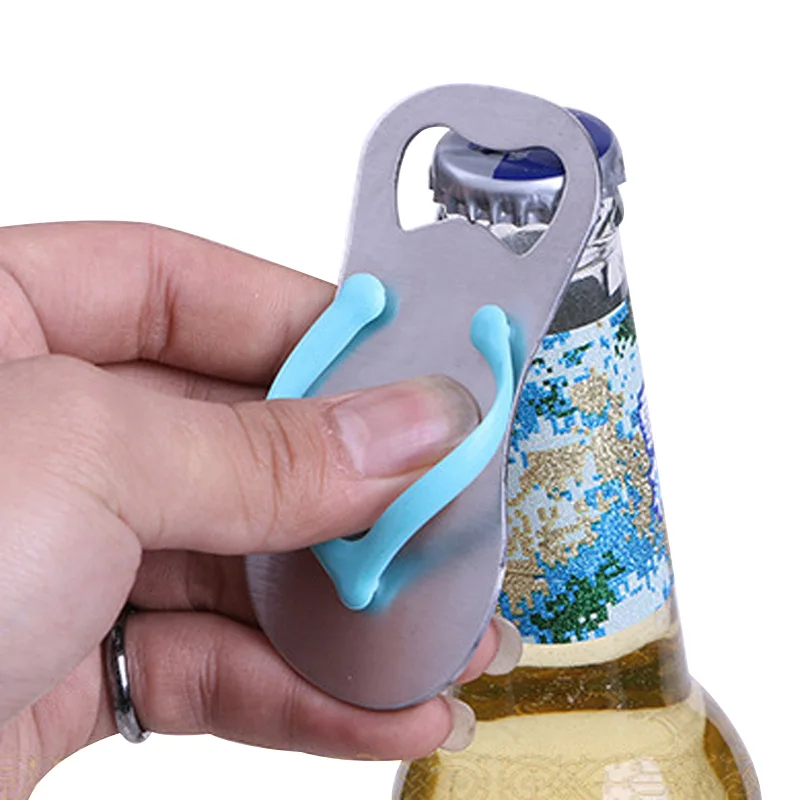 

New Pop The Top Flip Flop Bottle Opener Stainless Steel Slipper Bottle Opener with Box Wedding Favors Gifts