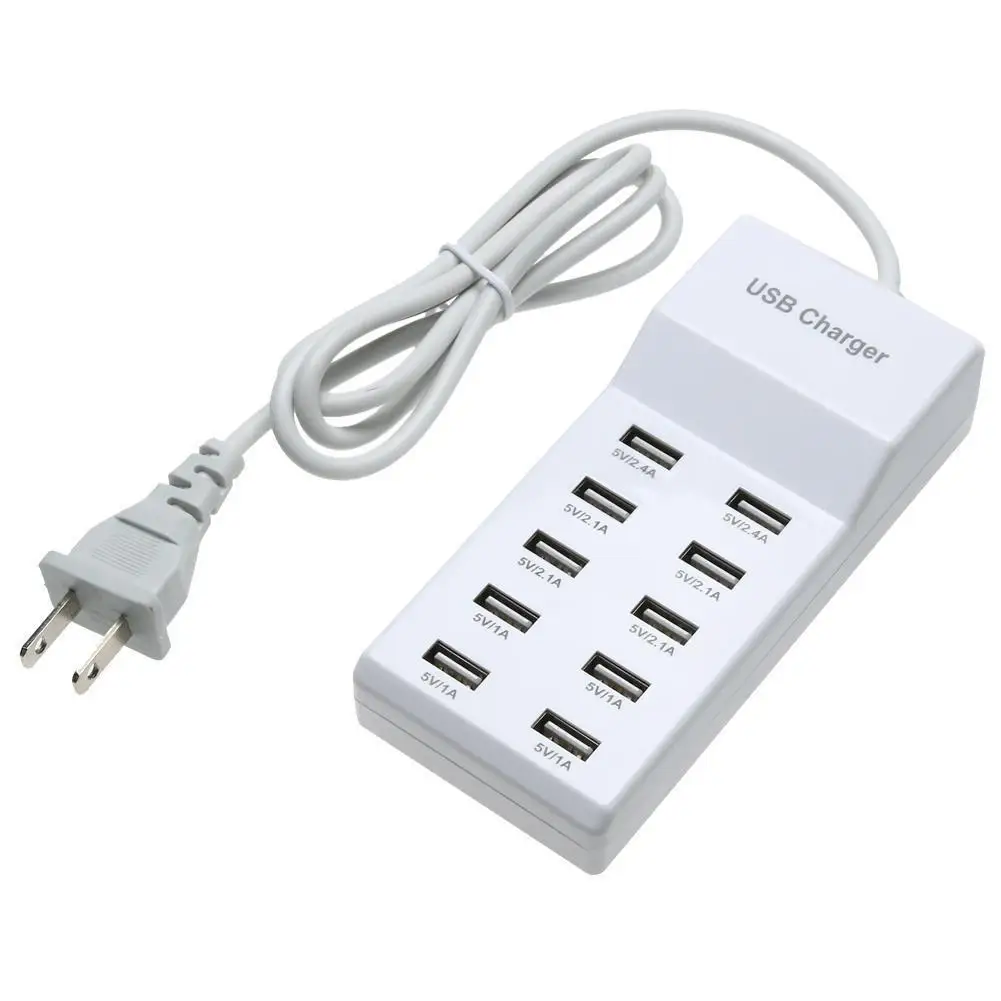 10 Порты и разъёмы Быстрая зарядка через USB Мощность полосы адаптер стены зарядное