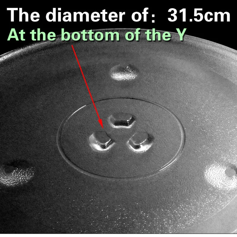 31,5 см диаметр Y Форма нижняя сторона плоское шасси вращающийся механизм микроволновой печи стекло поворотный стол СВЧ стекло лоток части