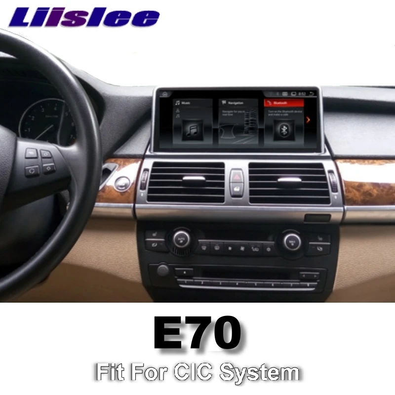 Top LiisLee Car Multimedia GPS Audio Hi-Fi Radio Stereo For BMW X5 E70 2011~2013 Original CIC Style Navigation NAVI 2
