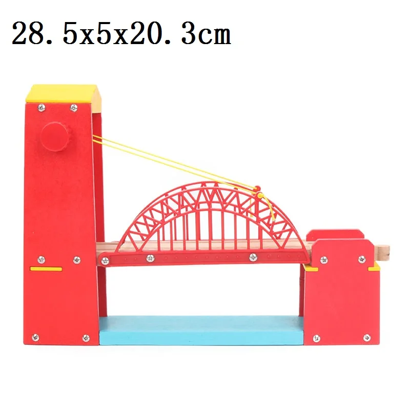 Современный мост Подходит деревянный поезд трек развивающие мальчик дети игрушка дорожный концентратор несколько трек железнодорожные аксессуары