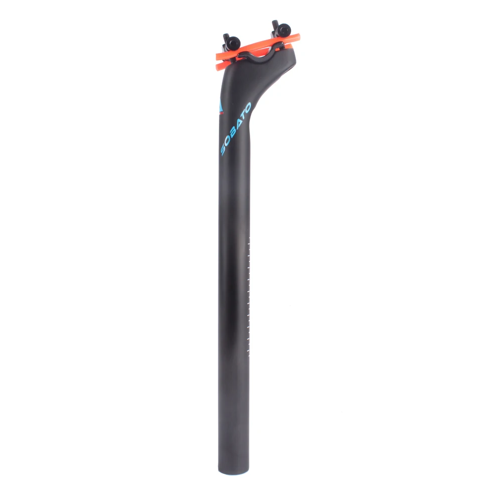 

Sobato decal carbon seatpost 27.2 /31.6 *350/ 400 MM Free Shipping bicycle parts carbon bike parts carbon seat post With Logo
