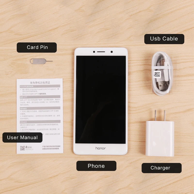 Оригинал Huawe Honor 6X4G ram 32G/64GB rom двойная задняя камера LTE мобильный телефон