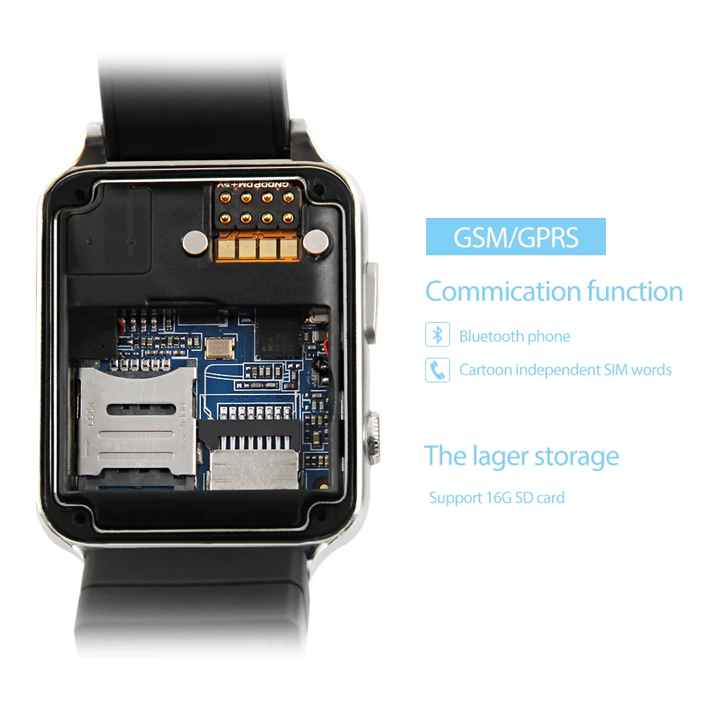 MEMTEQ Bluetooth V4.0 NFC Функция Смарт часы Smartwatch GT88 Android IOS 2G GSM SIM TF карта ЭКГ