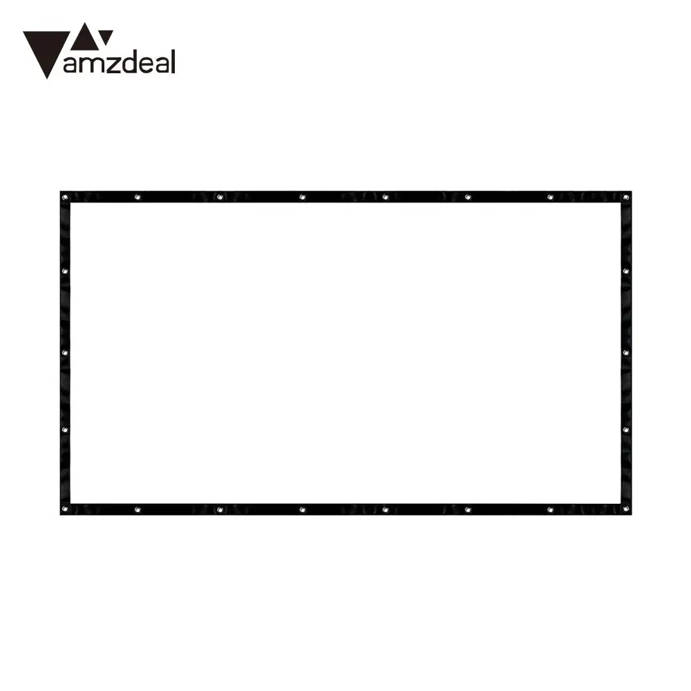 

Lightweight Projector Curtain Projection Screen Church Office Lobbies Foldable HD 4:3
