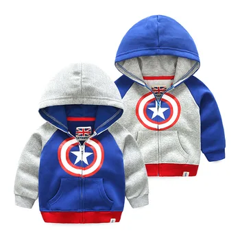 

2020 Fall British Children's Wear New baby hooded Sweatshirt coat Children's jacket boys shirt Cotton sanded coat