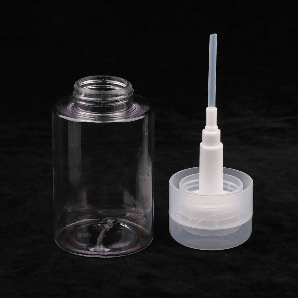 Pack of 2 Cosmetic Pump Dispenser Vial Container Jar Clear Bottle For Cleansing Oil Water Toner, 100ml 150ml