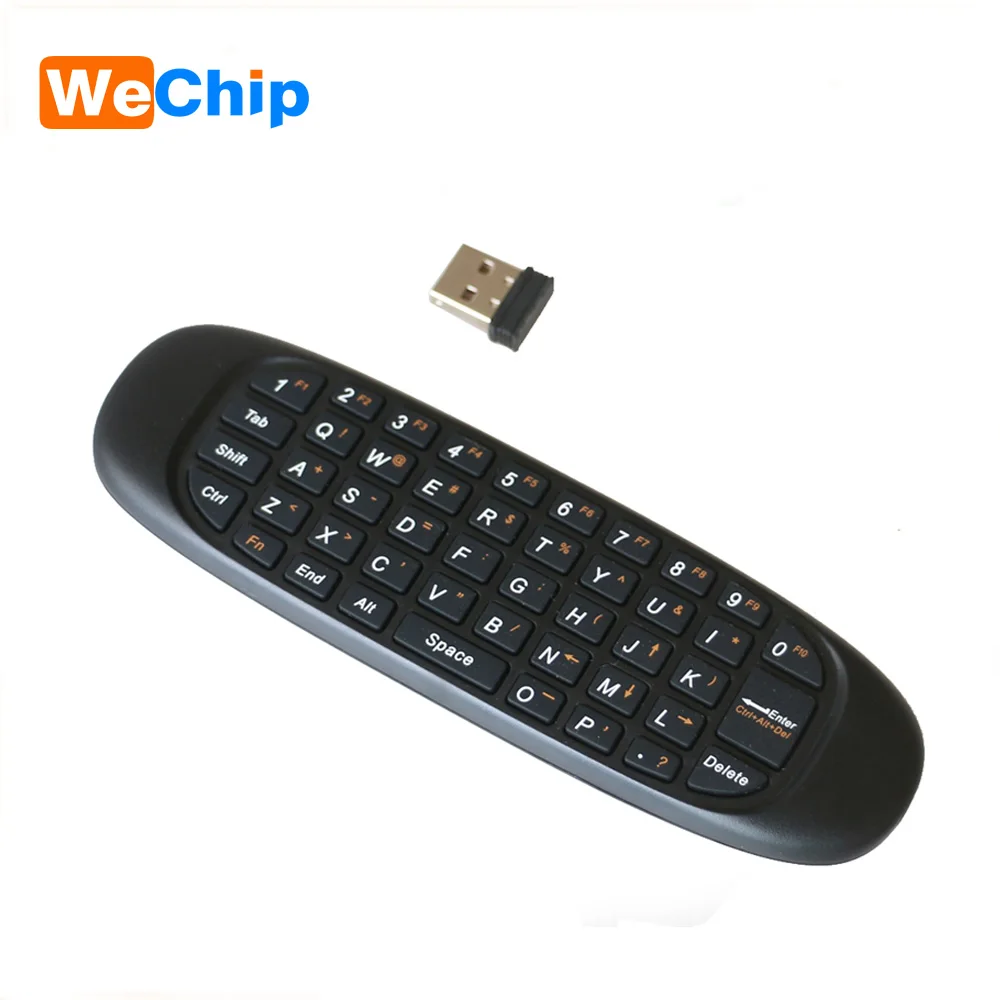 Wechip C120 Fly Air Mouse Gaming Keyboard Беспроводной Android пульт дистанционного управления