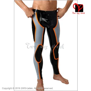 Latex Rubber Men Pants with Socks Gummi 0.4mm Leggings Customize Plus Size