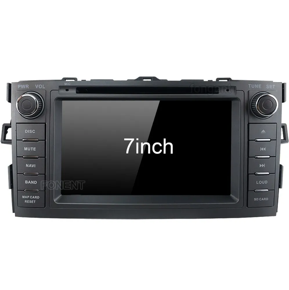 Best For Toyota Auris 2008 2009 2010 2011 2012 Vehicle GPS Navigator Android Unit 2 din DVD Audio Auto Stereo radio Multimedia Player 1