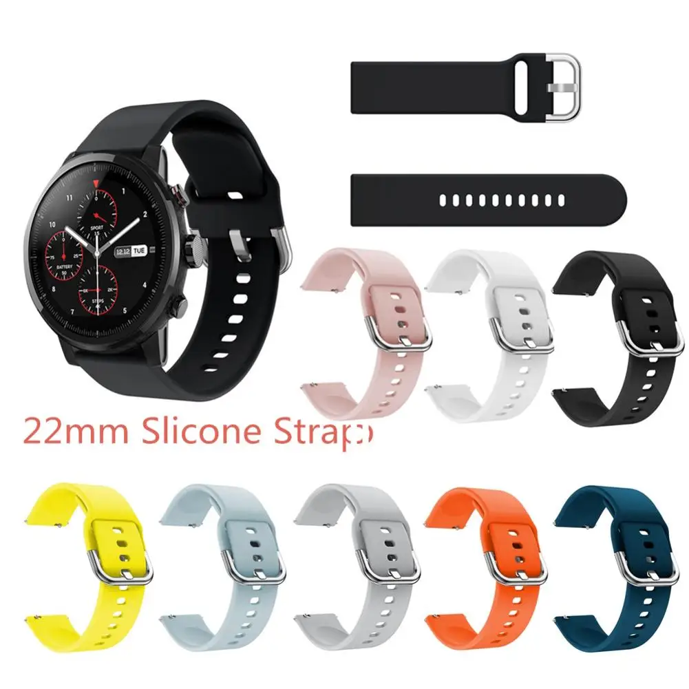 

Soft Silicone Watch Strap Replacement Sport Band Wristband Watch Strap For Huami Amazfit Stratos 2/2S Smart Watch Accessories