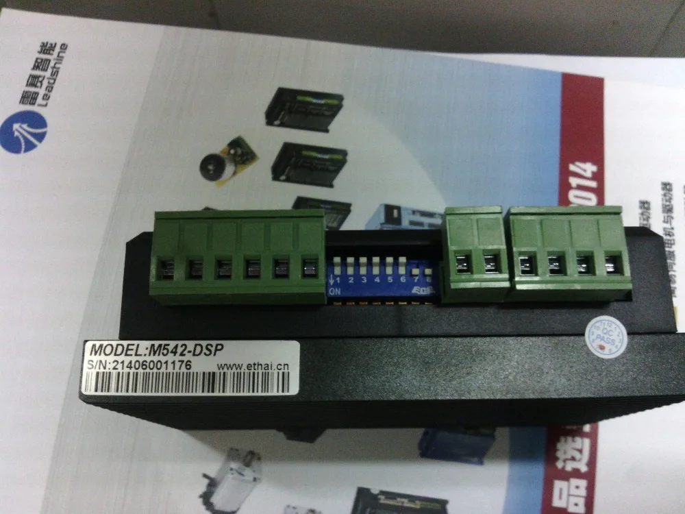 Новый nema 23 привод шагового двигателя M542 DSP работа 24V 50VDC выход 1.0A 4.2A текущий дизайн