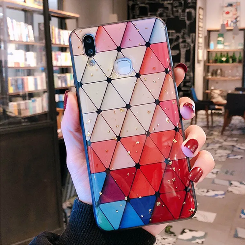 Защитный чехол из ТПУ для Huawei P20 Pro P30 блестящий золотой фольги с блестящим