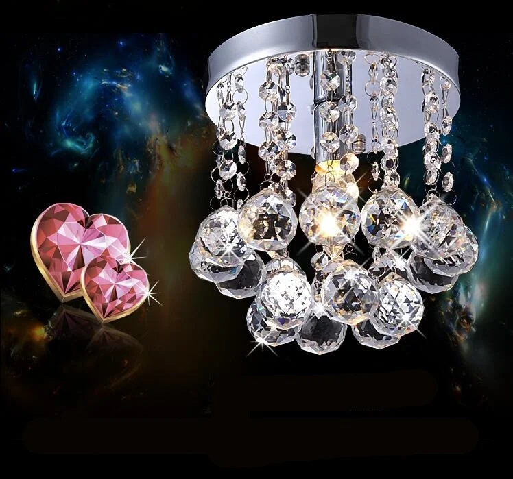 

Moderne Mini Dekoration Luster LED E26/E27 Kristall Kronleuchter Beleuchtung Kristall Lampe Kristall Leuchte Anhanger Bad Licht