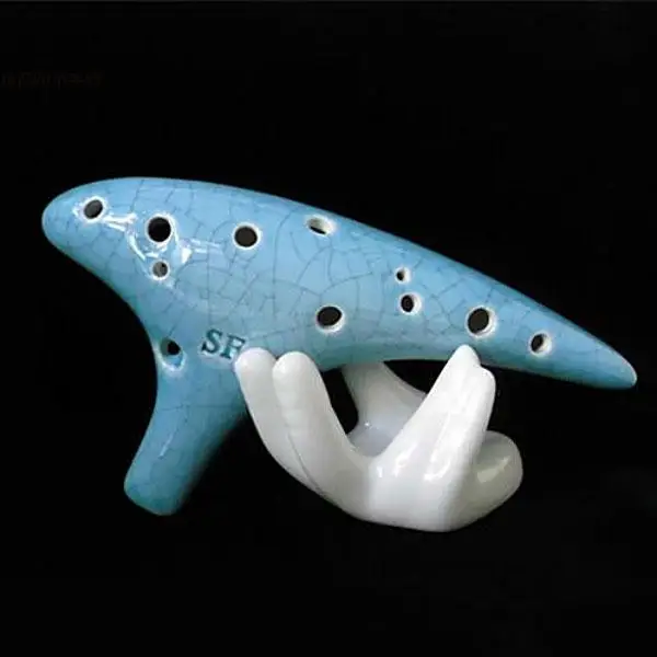 Ocarina Display Accessory Ceramic Hand Stand For Music Lovers Porcelain New Ocarina Display Accessory Ceramic Hand Stand For Music Lovers Porcelain New