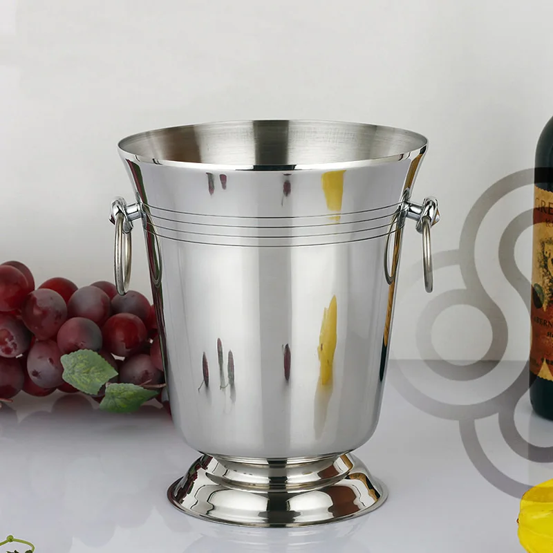 

Stainless steel bucket wine grape beer barrel ice pail champagne bucket ice barrel bar KTV Club