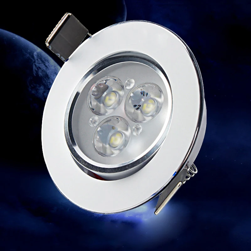 Новый дизайн интерьера 3W 3 LED SMD встраиваемые потолочные светильники точечная