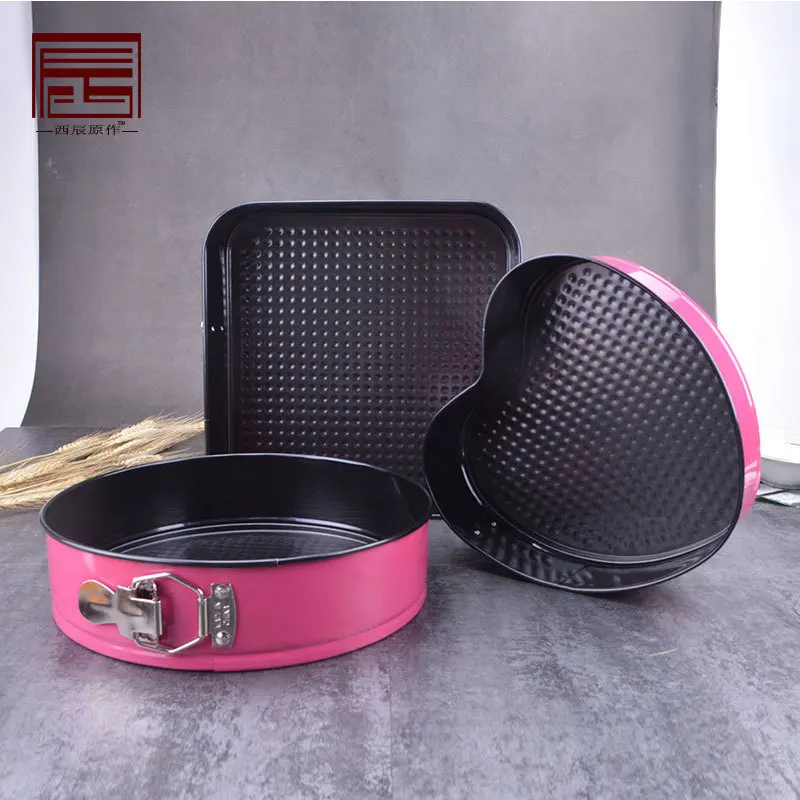 3 pcs set Round Cake Tin Set Non-Stick Spring Form Loose Base Baking Pan Tray Metal Oven Baking Trays Cake Mold Tray Baking Dish 3 pcs set Round Cake Tin Set Non-Stick Spring Form Loose Base Baking Pan Tray Metal Oven Baking Trays Cake Mold Tray Baking Dish