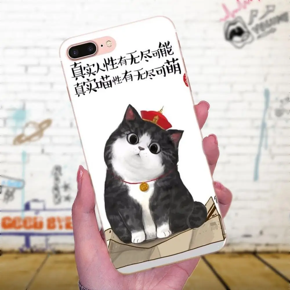 Мягкие чехлы для Apple iPhone 4 5 5C 6 6S 7 8 Plus X XS Max XR 3d чехол с котом милым