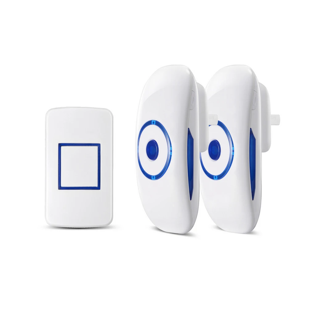 

Wireless Doorbell Door Bell Kit 200m Operating 36 Chimes 1 Transmitter and 2 Receivers Digital Bell