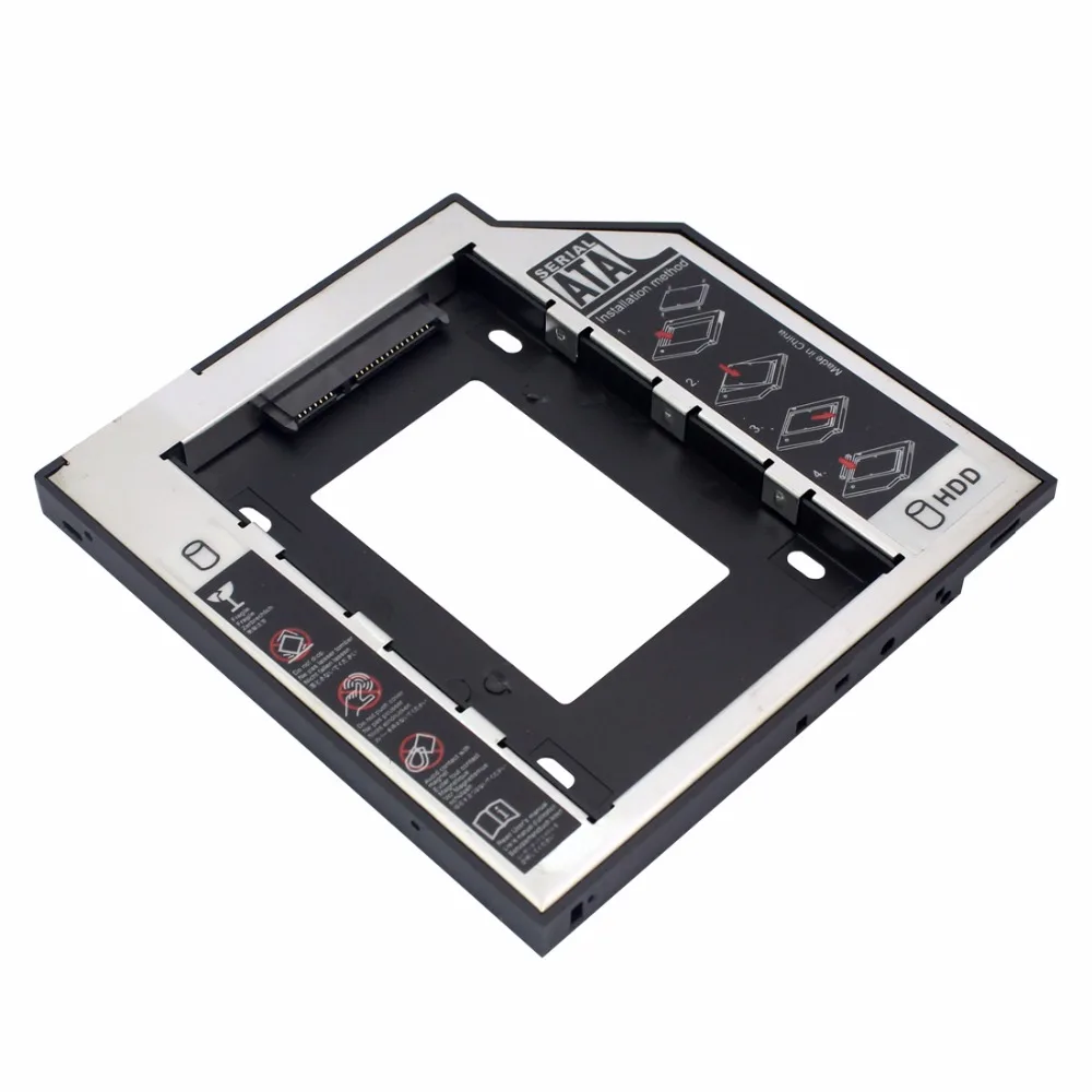  12.7mm SATA3 Interface 2.5 Inch Hard Drive Bracket SSD Adapter Optibay HDD Caddy DVD CD-ROM Enclosu