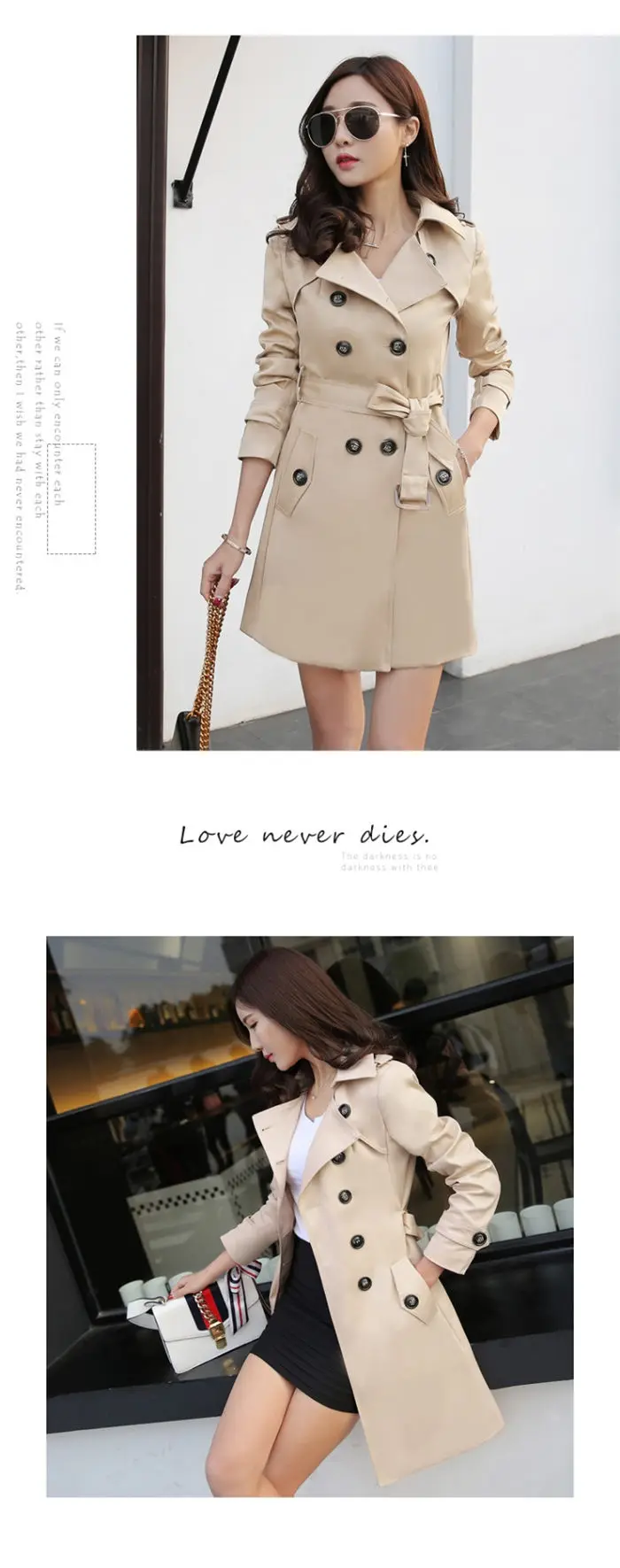 S-5XL, Классическая модная двубортная женская верхняя одежда с поясом,, Высококачественная ветровка, длинное корейское осеннее пальто f1010