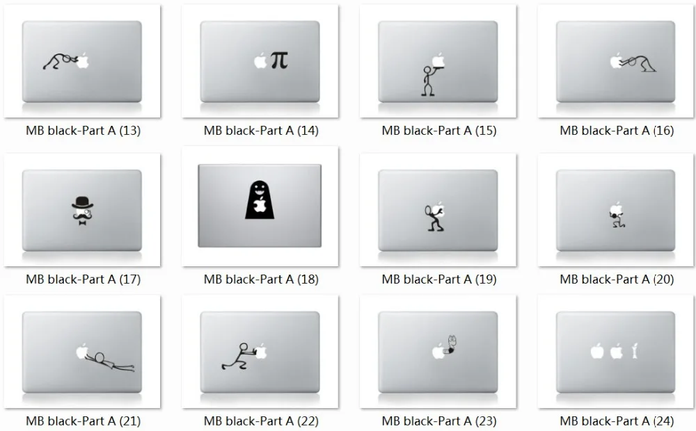 Забавная наклейка для ноутбука, частичная виниловая наклейка, наклейка для ноутбука Apple Macbook Pro Air 13 11 15, мультяшная оболочка для ноутбука Macbook