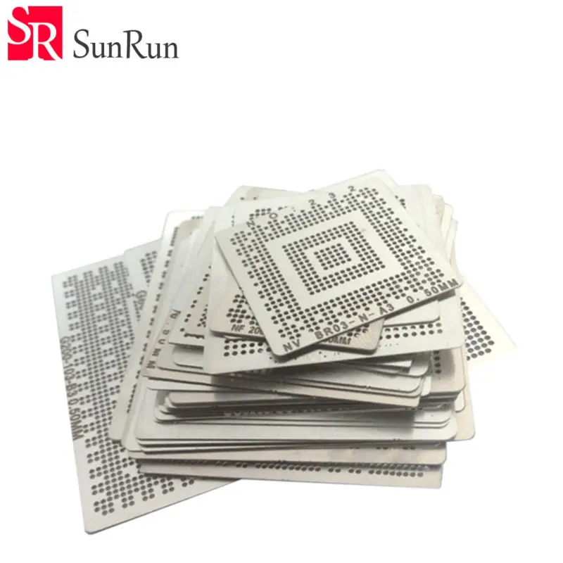 

36 PCS Directly Heat Reball Reballing Bga Reballing Stencil Template Kit for Laptop Nvidia Chip