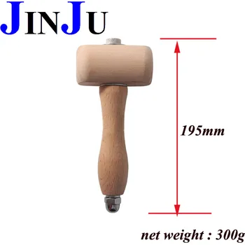 

1PC Wooden Handle hammer leather carving Toolhammer print hammer